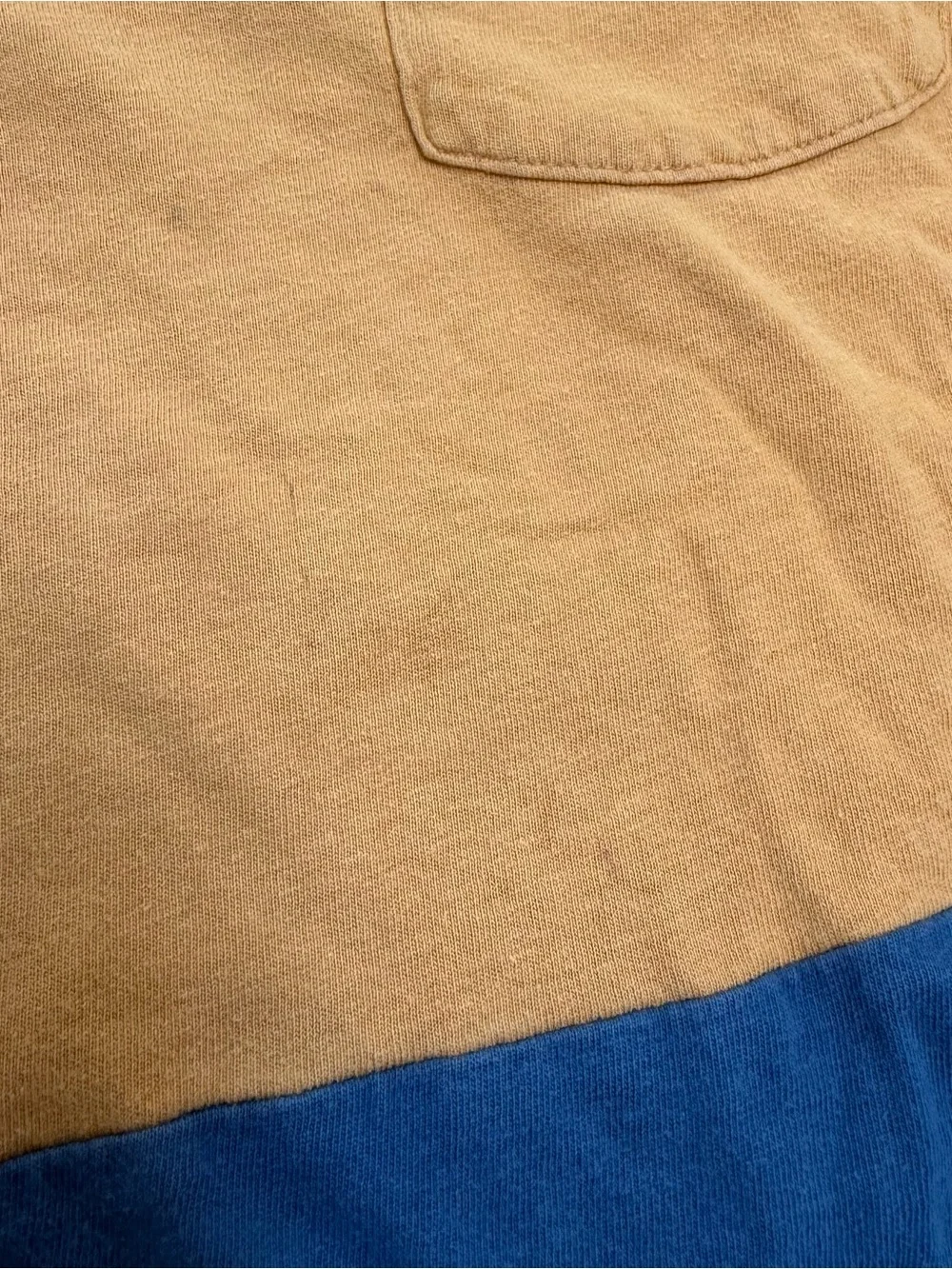 CARTERS SHORT SLEEVE COLOR BLOCK POCKET T SHIRT MUSTARD NAVY 7